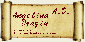Angelina Dražin vizit kartica